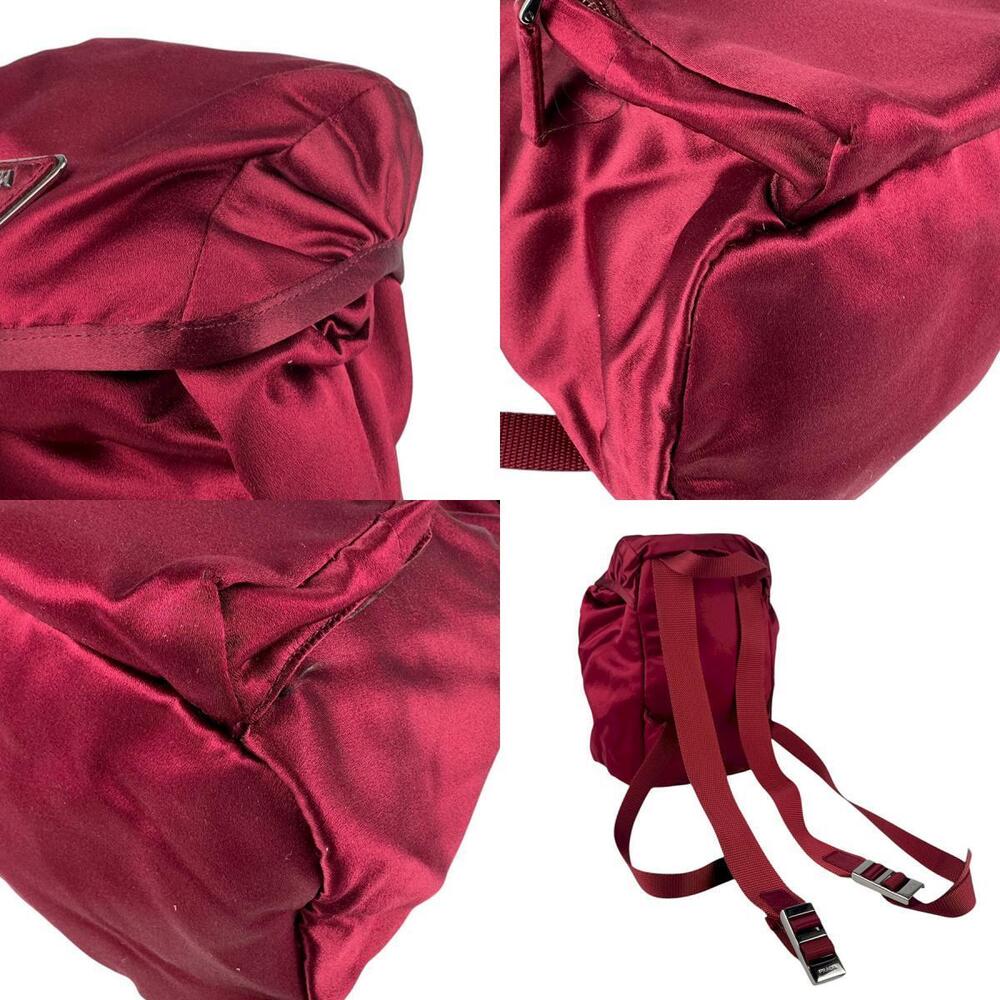 Prada Satin Burgundy Red Backpack - Picture 4 of 4